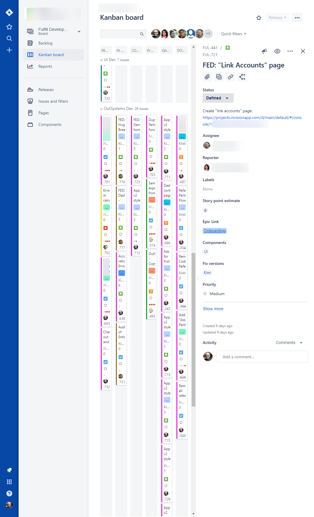 atlassian jira vertical view