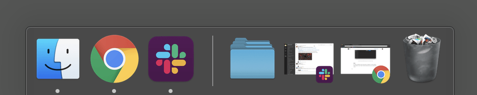 minimalist dock macOS